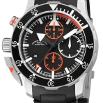 SAR chronography with rubber strap.
